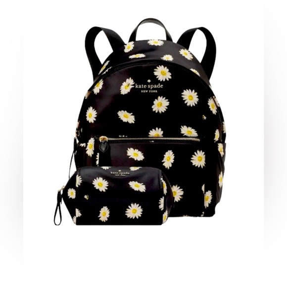kate spade Handbags - NWT Kate Spade Chelsea daisy medium backpack bundle includes cosmetic bag $378